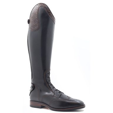 Chester Vilamoura boot in brown with toe detail and brown croc top