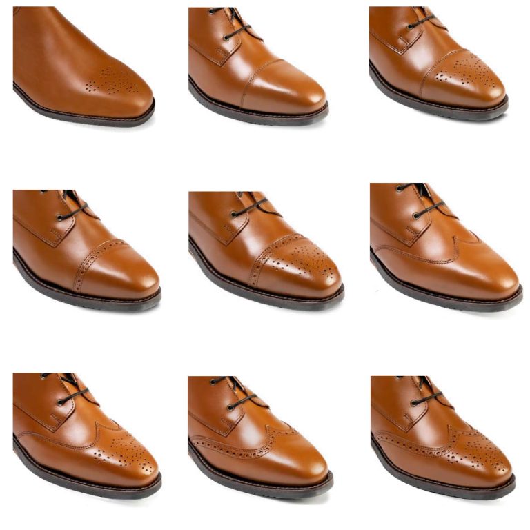 Toe decorations options for Chester Boots made to measure boots UK