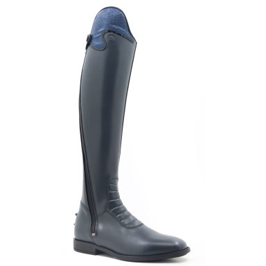 Chester Stockholm boots in navy with blue glitter top